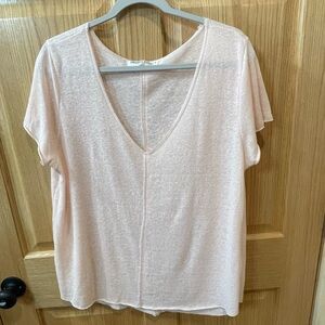 Universal Thread Soft Pink V-Neck Knit Tee